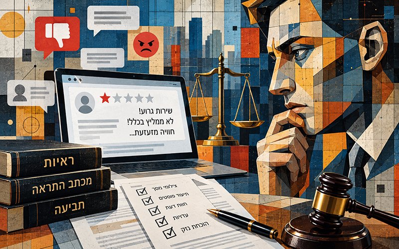 תביעה בלשון הרע בעקבות חוות דעת שלילית ברשת – איסוף ראיות והליך משפטי