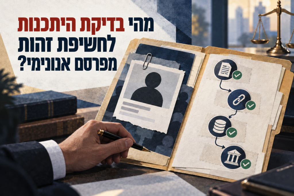 בדיקת היתכנות לחשיפת מפרסם אנונימי