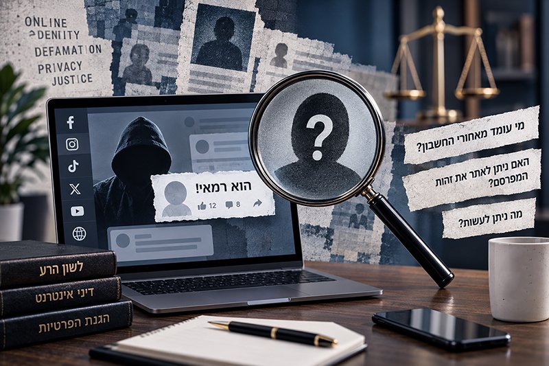 חשיפת מפרסם אנונימי וחשבון פיקטיבי