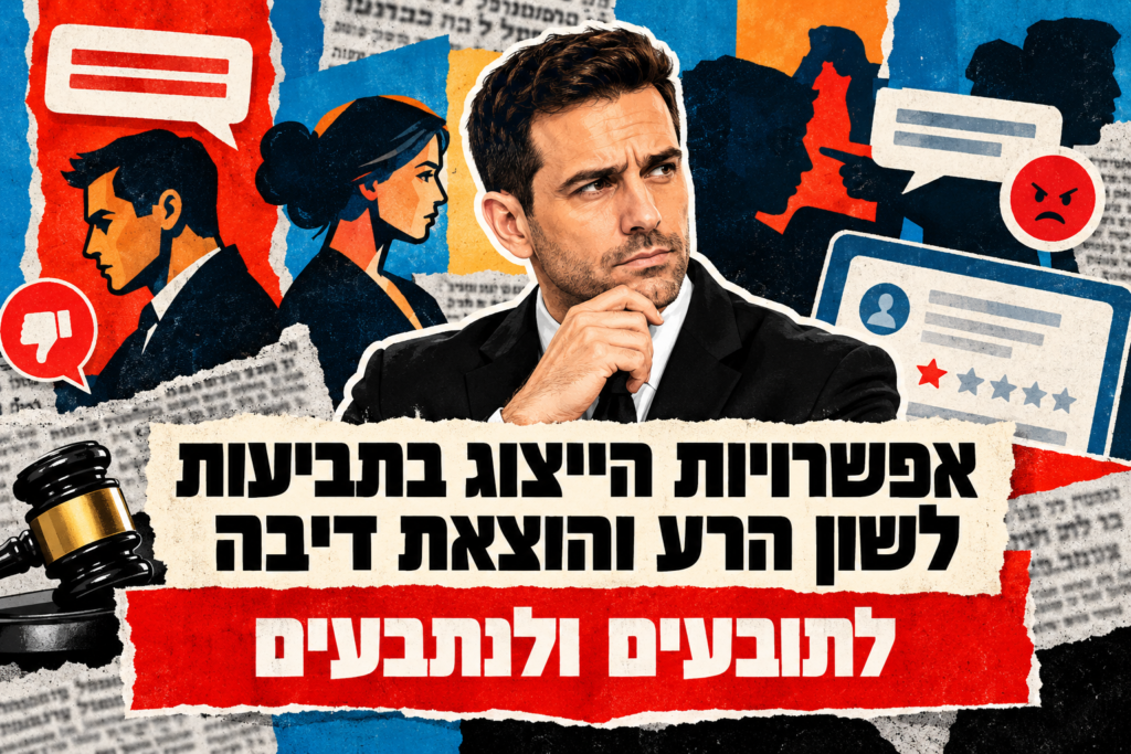 אפשרויות הייצוג בתביעות לשון הרע והוצאת דיבה – לתובעים ולנתבעים