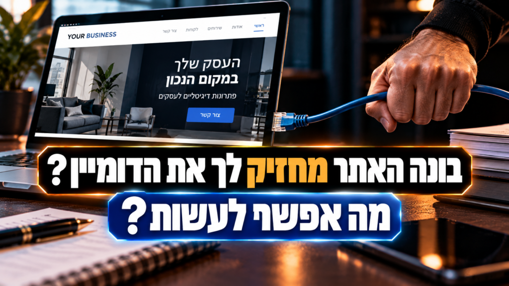 בונה האתר מסרב להעביר את הדומיין והאחסון – מה אפשר לעשות