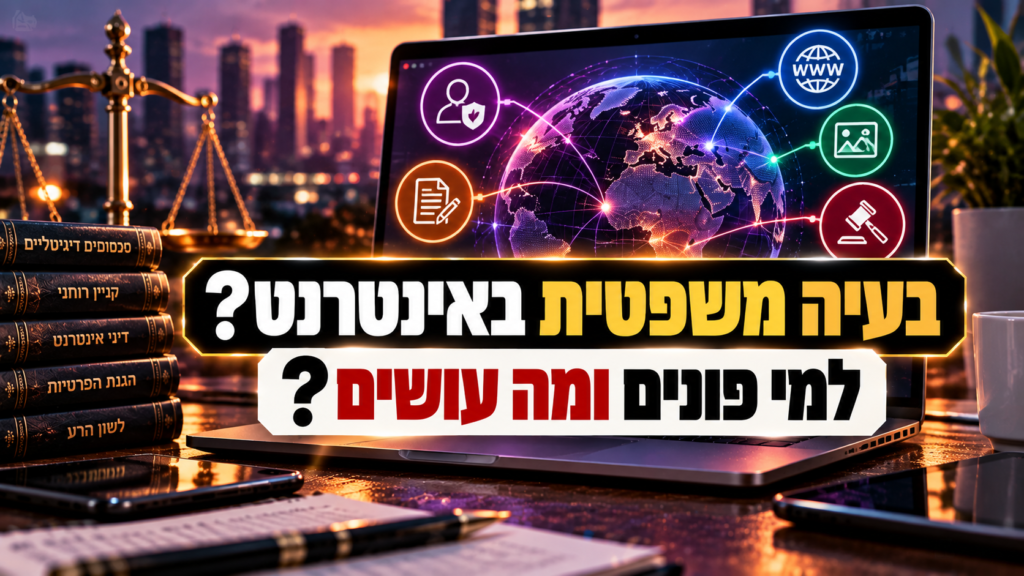 בעיה משפטית באינטרנט – למי פונים ומה עושים