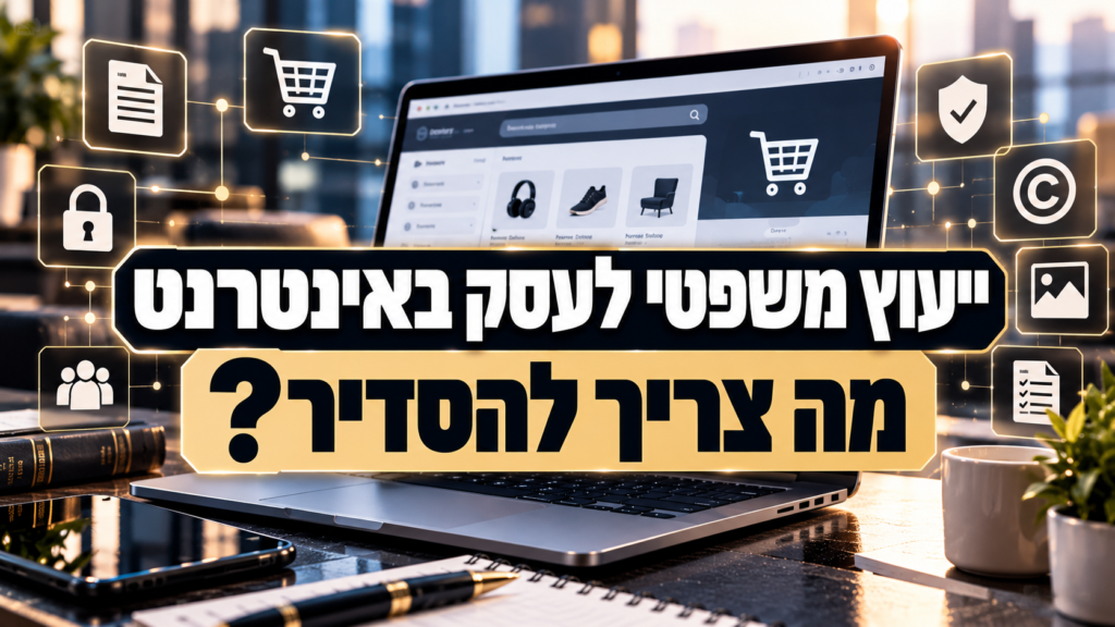 ייעוץ משפטי לעסק שפועל באינטרנט – מה צריך להסדיר