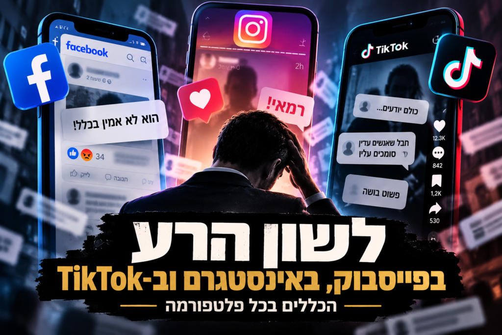 לשון הרע בפייסבוק, באינסטגרם וב־TikTok – הכללים בכל פלטפורמה