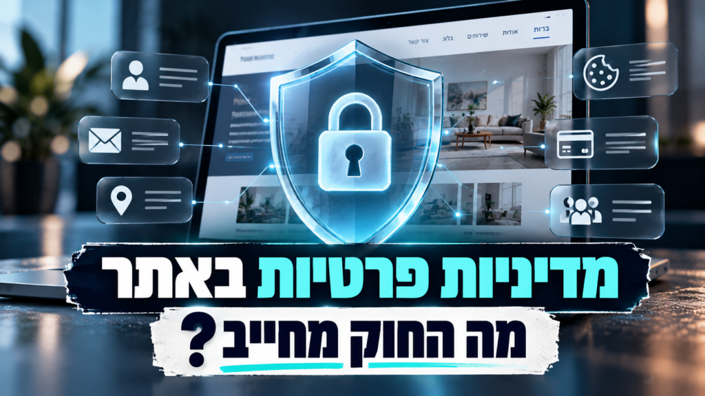 מדיניות פרטיות באתר – מה החוק מחייב?