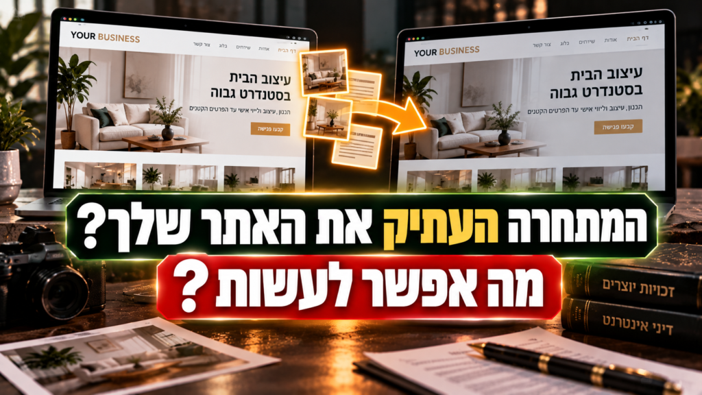 אתר מתחרה העתיק טקסטים ותמונות מהאתר – מה אפשר לעשות