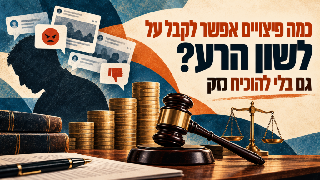 פיצוי ללא הוכחת נזק בתביעת לשון הרע