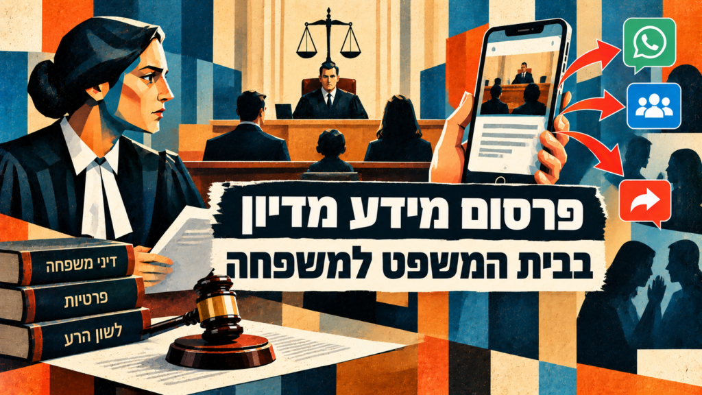 פרסום מידע מדיון בבית המשפט למשפחה