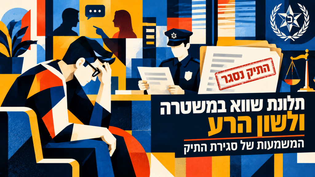 תלונת שווא במשטרה ולשון הרע – המשמעות של סגירת התיק