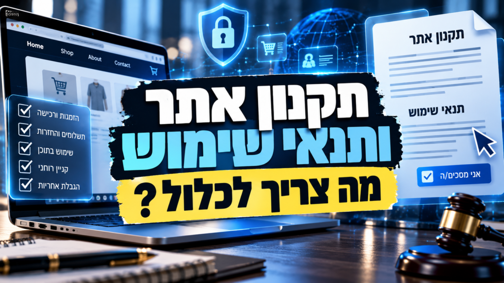 תקנון אתר ותנאי שימוש – מה צריך לכלול
